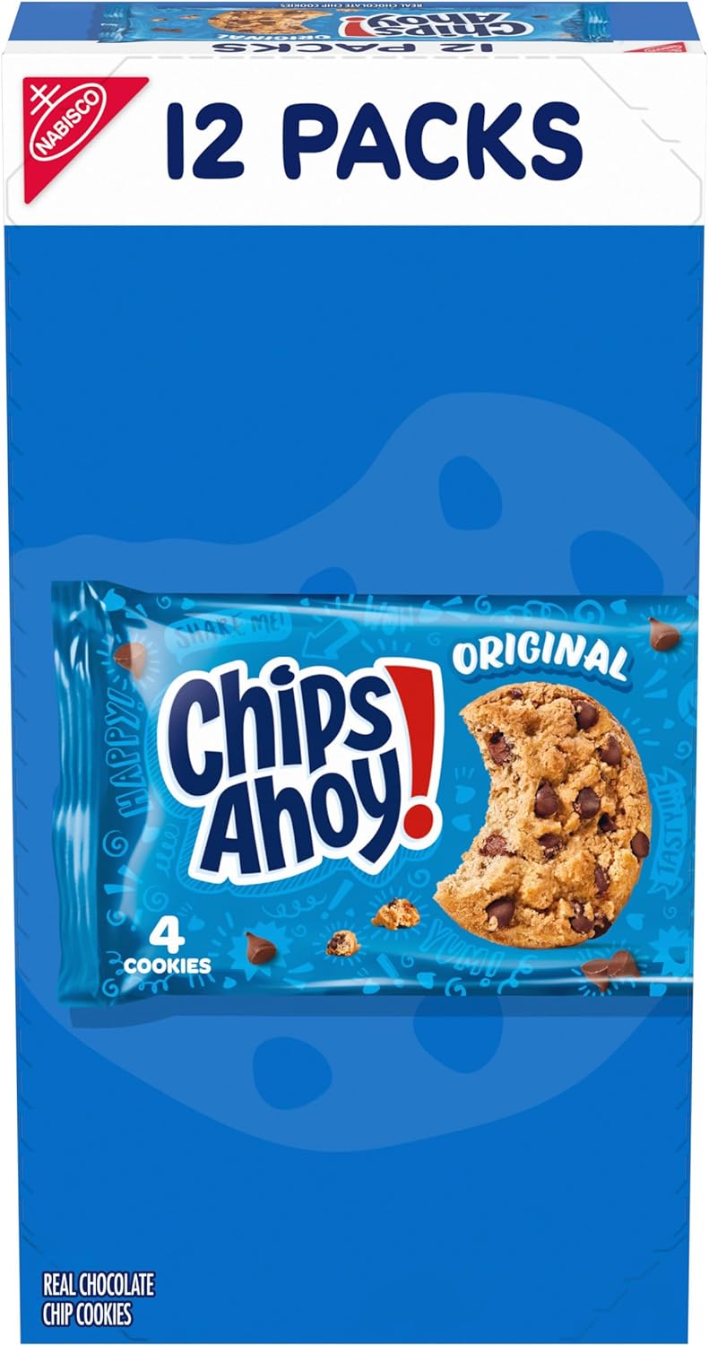 BSD-1341 Mondelez - Chips Ahoy! Single Serve 4 Count (12 x 18.6oz) - Pallet - Image 1