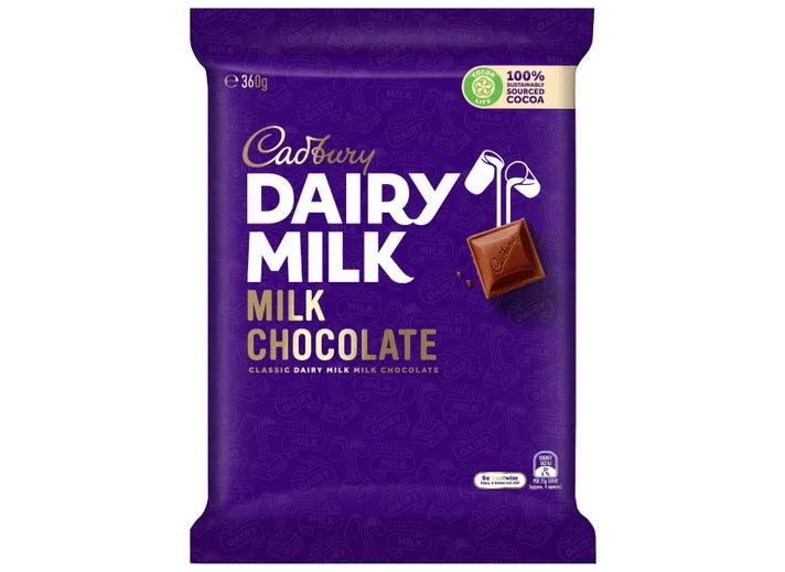 BSD-1663 Cadbury - Dairy Milk Milk Chocolate Block (4 x 10 x 360g) - Case - Image 1