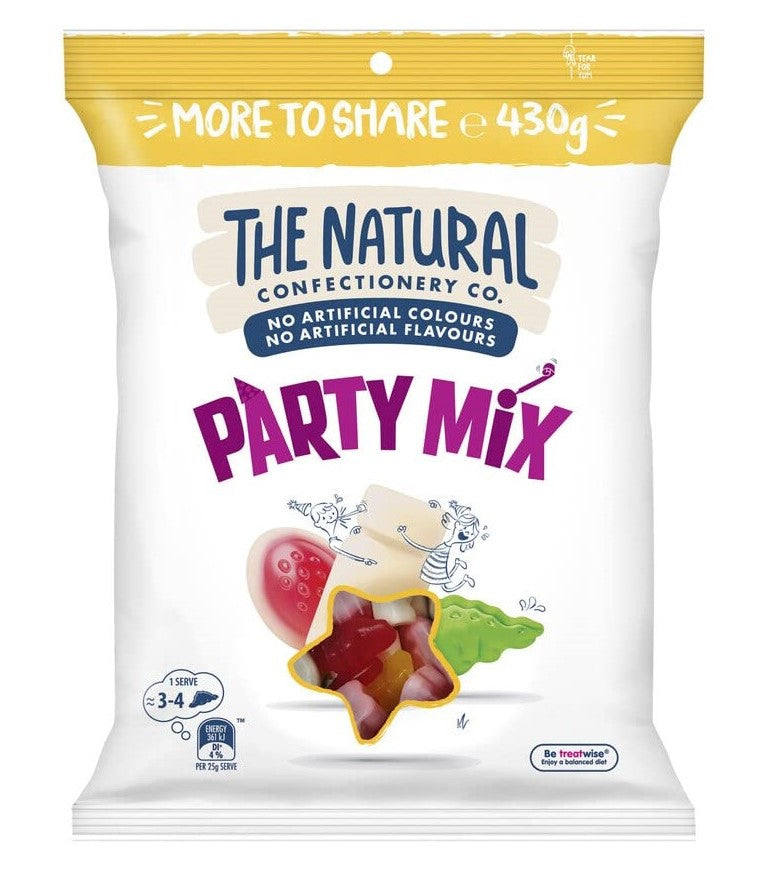 BSD-1773_f1070d23-4061-4d14-a50a-92fe31b27d05 The Natural Confectionery Company Party Mix 2023 (10 x 430g) - Case - Image 1