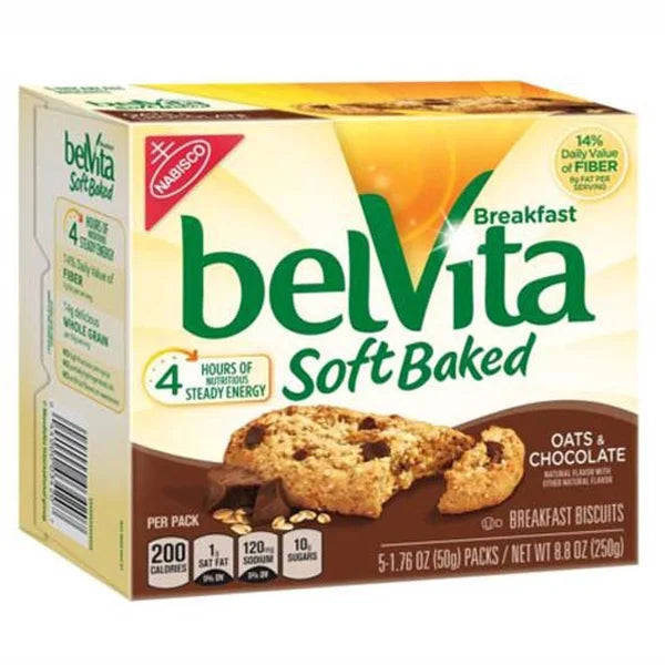 BSD-2119 Mondelez - Belvita Breakfast Biscuit Soft Baked Oats & Chocolate (6 x 8.8oz) - Pallet - Image 1