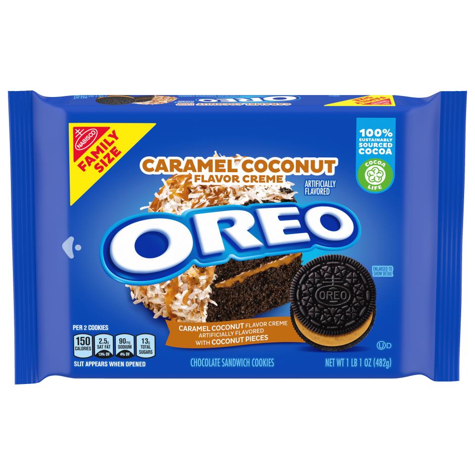 BSD-2125 Mondelez - Oreo Caramel Coconut Cream Family Size (12 x 17oz) - Pallet - Image 1