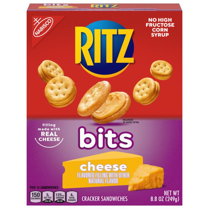 BSD-2131 Mondelez - Ritz Bits Cheese Sandwich Crackers (12 x 8.8oz) - Pallet - Image 1
