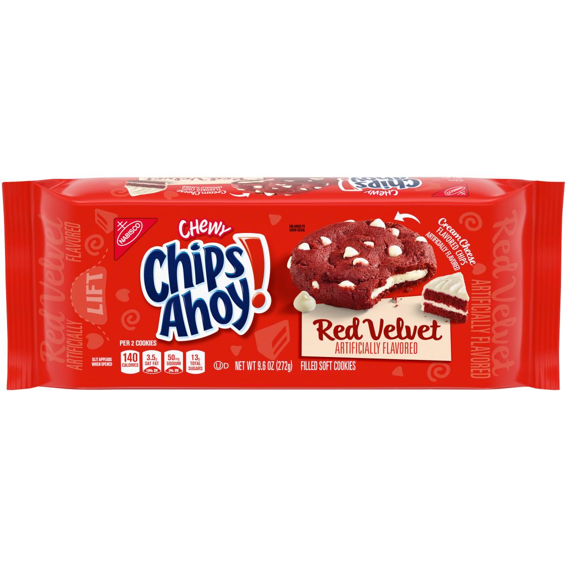 BSD-2132 Mondelez - Chips Ahoy! Chewy Red Velvet Cookies (12 x 9.6oz) - Pallet - Image 1