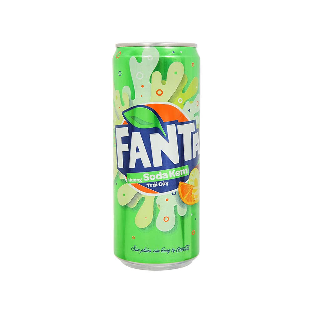 BSD-3050 Fanta Cream Soda Fruity Soft Drink (24 x 320ml) - Case - Image 1