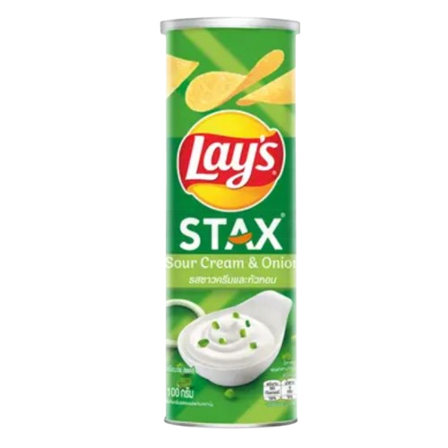 BSD-3072-removebg-preview Lay's Stax - Sour Cream Onion Potato Chips (18 x 150g) - Case - Image 1