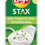 Lay's Stax - Cream Onion Potato Chips (24 x 65g) - Case