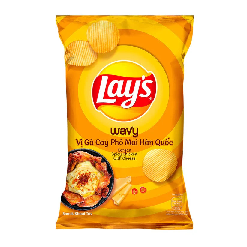 BSD-3086 Lay's - Korean Spicy Chicken With Cheese Flavor (160 x 28g) - Case - Image 1