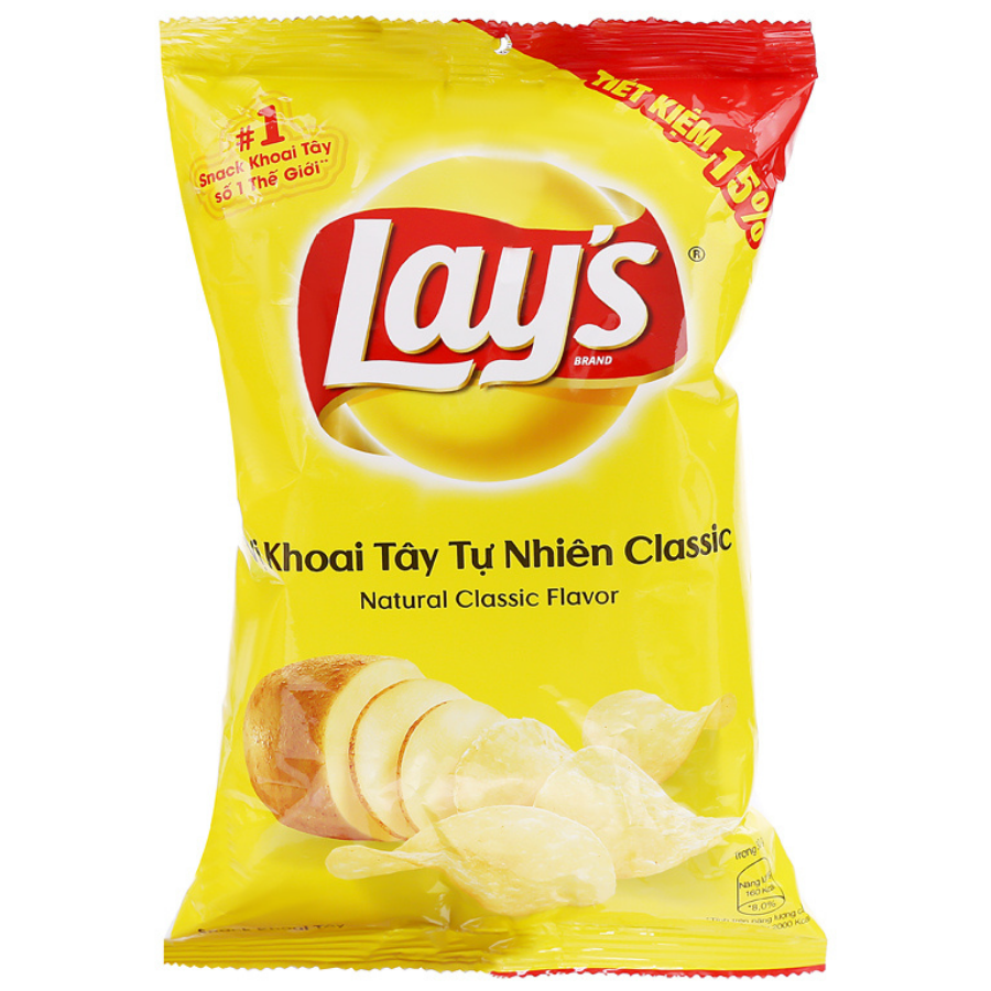 BSD-3089_46569c51-8e20-4efb-a006-7d2e9c01e8b0 Lay's - Classic Potato Snack (100 x 54g) - Case - Image 1