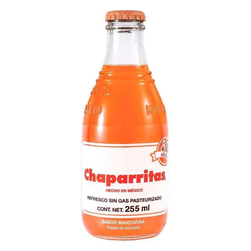 BSD-3438 Chaparritas Sabor - Mandarina Vidrio - Mandarin (24 x 225ml) - Pallet - Image 1