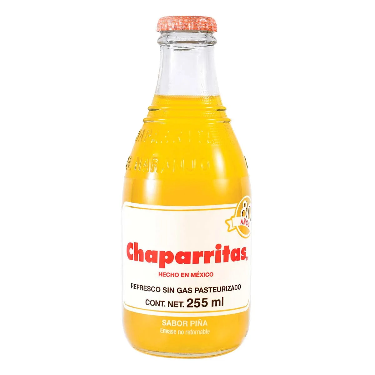 BSD-3439 Chaparritas Sabor Pina Vidrio - Pineapple (24 x 225ml) - Pallet - Image 1