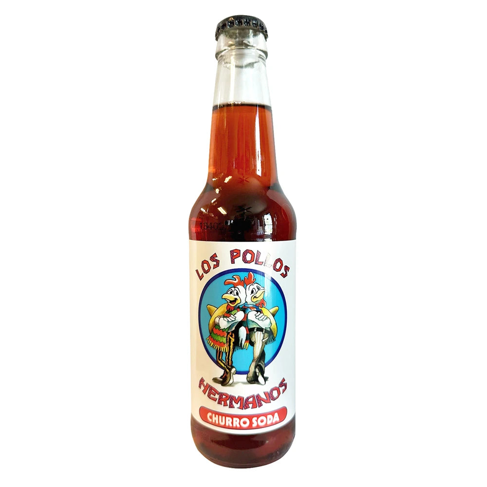 BSD-3446 Rocket Fizz - Breaking Bad Los Pollos Hermanos Churro Soda (24 x 12oz) - Pallet - Image 1