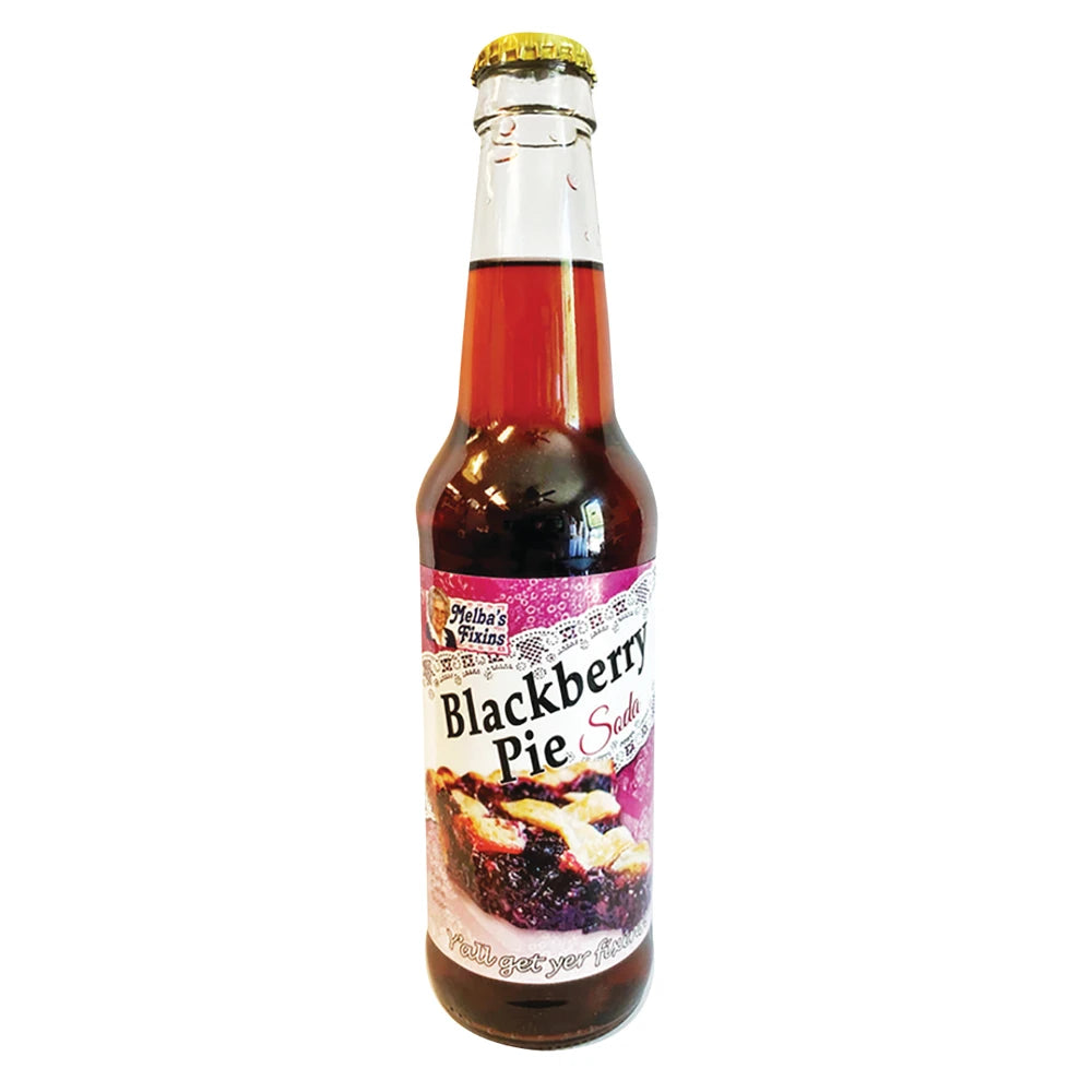 BSD-3518 Rocket Fizz - Melba's Fixins Blackberry Pie Soda (24 x 12oz) - Pallet - Image 1