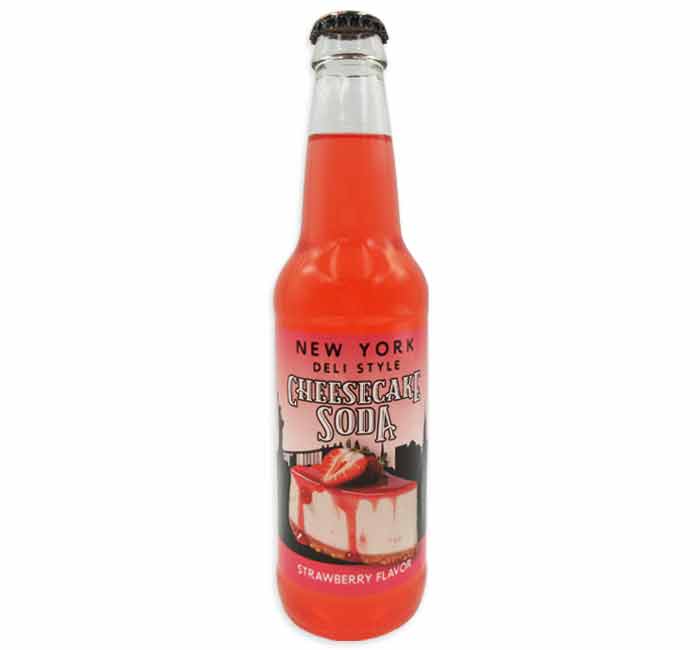 BSD-3533 Rocket Fizz - New York Deli Style Cheesecake Soda Strawberry Flavor (24 x 12oz) - Pallet - Image 1