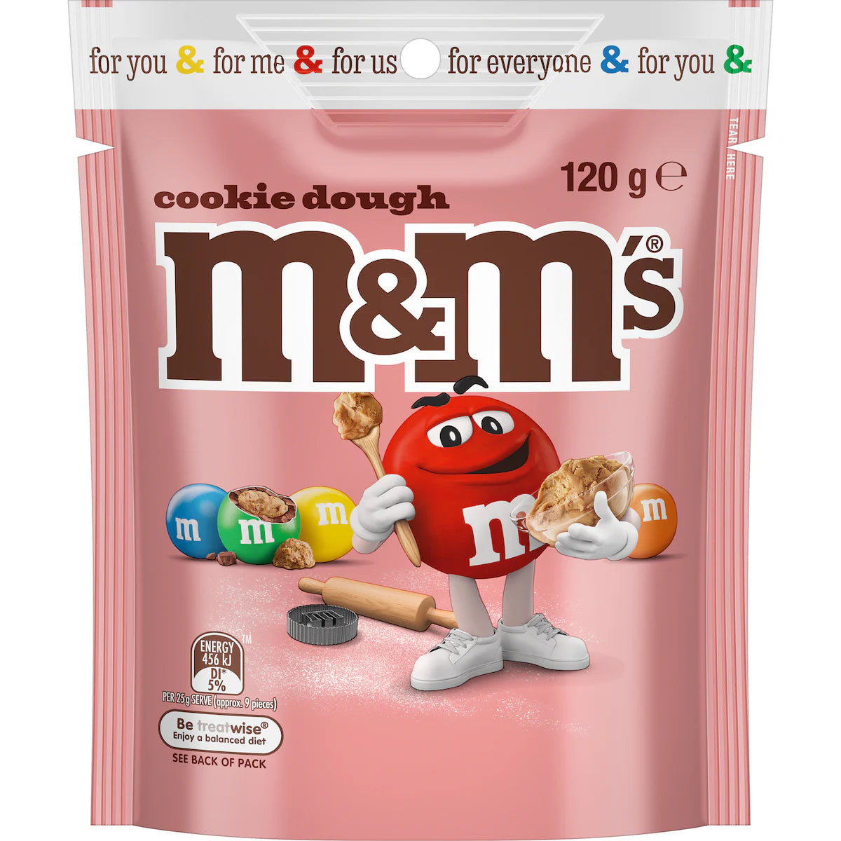 BSD-3672 Mars Wrigley - M&M's Cookie Dough (18 x 120g) - Case - Image 1