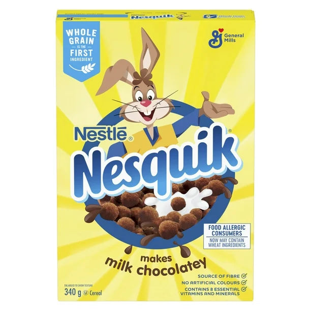 BSD-3692 General Mills - Nestle Nesquik Cereal (12 x 340g) - Pallet - Image 1