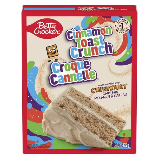 BSD-3743 Betty Crocker - Cinnamon Toast Crunch Cake Mix (12 x 375g) - Pallet - Image 1