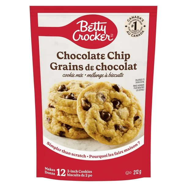 BSD-3753 Betty Crocker - Cookie Mix Chocolate Chip Snack Size (9 x 212g) - Pallet - Image 1