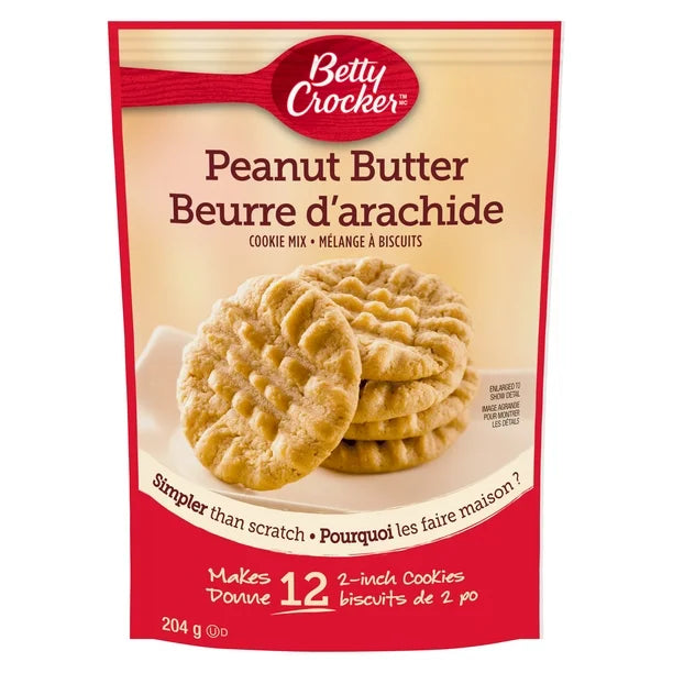 BSD-3754 Betty Crocker - Cookie Mix Peanut Butter Snack Size (9 x 204g) - Pallet - Image 1