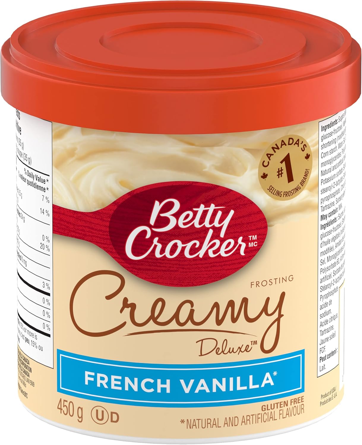 BSD-3758 Betty Crocker - Creamy Deluxe Frosting French Vanilla (12 x 450g) - Pallet - Image 1
