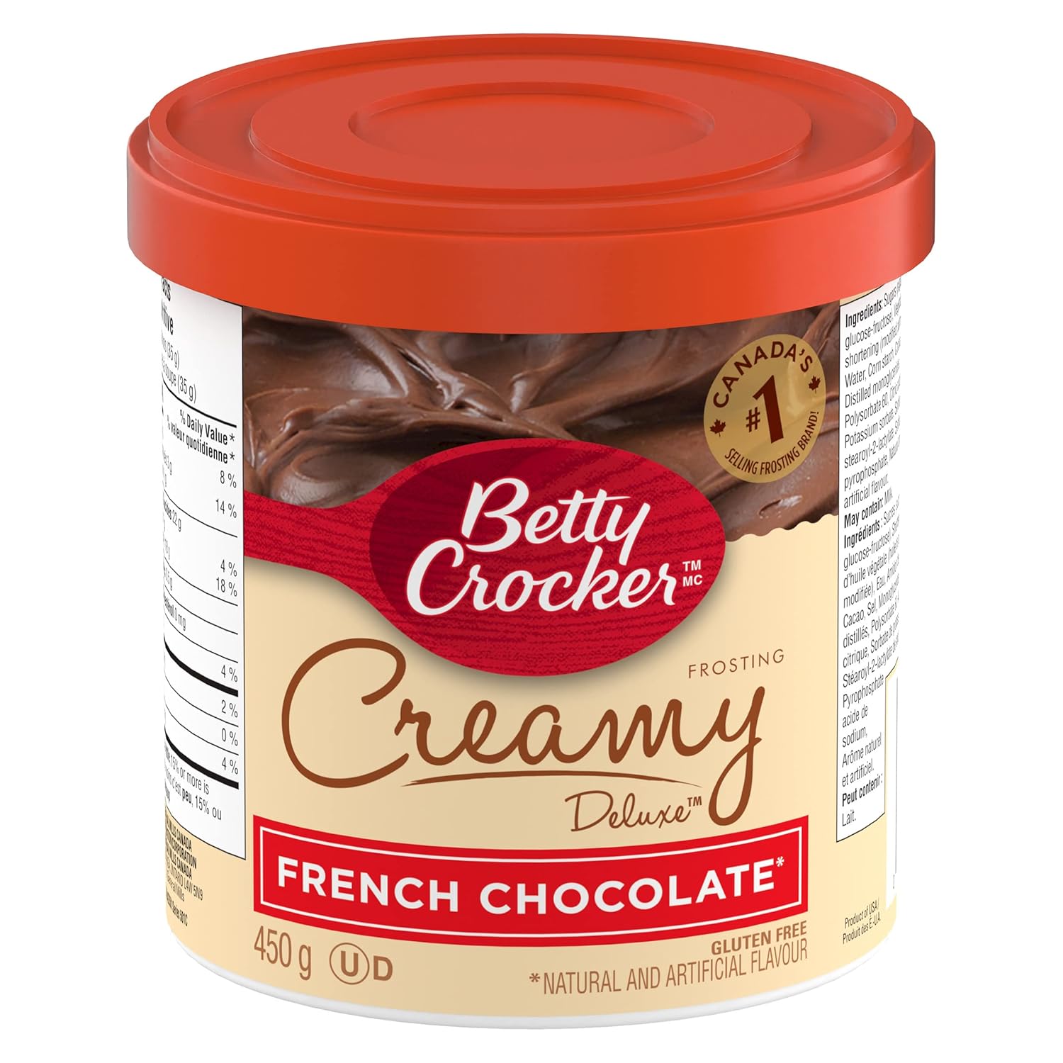 BSD-3761 Betty Crocker - Creamy Deluxe Frosting French Chocolate (12 x 450g) - Pallet - Image 1