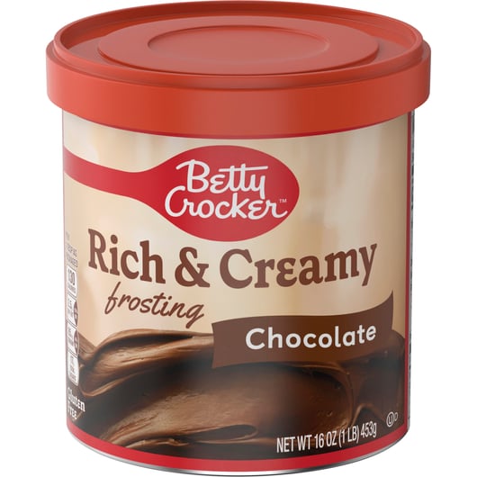 BSD-420 Betty Crocker - Rich & Creamy Frosting Dark Chocolate (8 x 16oz) - Pallet - Image 1
