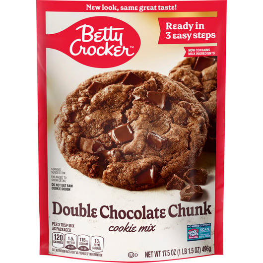 BSD-431 Betty Crocker - Cookie Mix Double Chocolate Chunk (12 x 17.5oz) - Pallet - Image 1