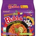 Samyang – Halal Certified Hot Chicken Flavor Ramen Habanero Lime 5 Pack (8 x 135g) - Case