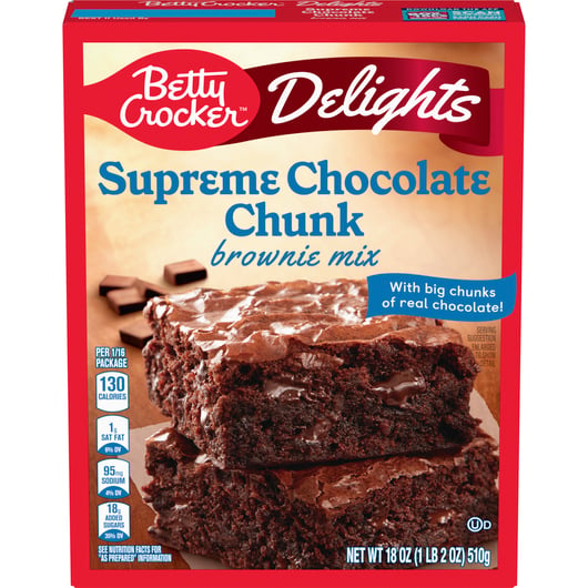 BSD-498 Betty Crocker - Delights Supreme Brownie Mix, Chocolate Chunk (12 x 18oz) - Pallet - Image 1