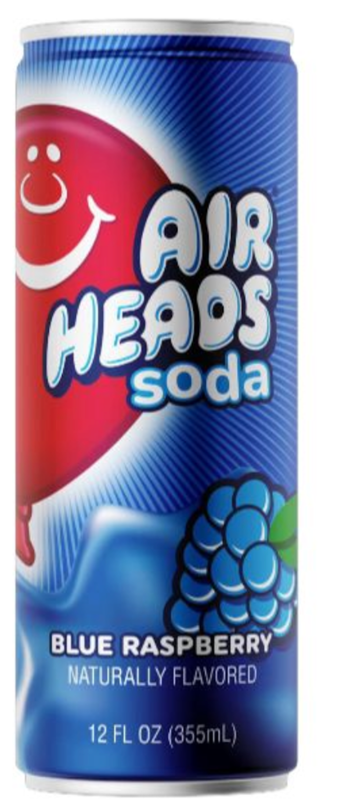 BSD-5250 Air Heads Soda - Blue Raspberry (12 x 12oz) - Pallet - Image 1