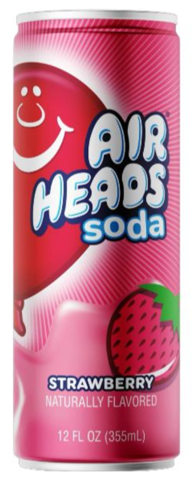 BSD-5252 Air Heads Soda - Strawberry (12 x 12oz) - Pallet - Image 1