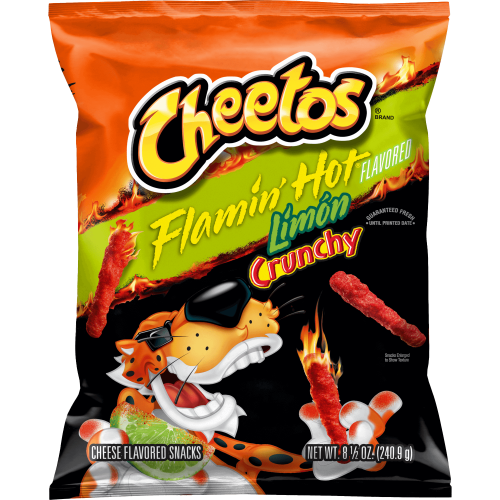BSD-5275 Cheetos Crunchy Flamin Limon (10 x 8oz) - Container - Image 1