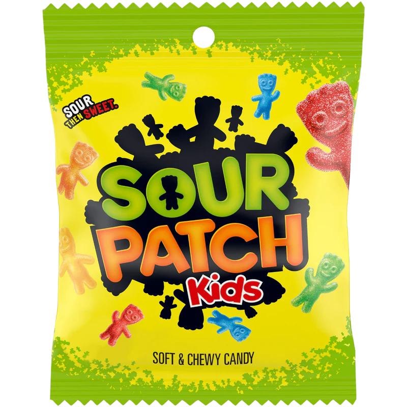 BSD-5307 Sour Patch Kids Peg Bag (12 x 3.6oz) - Pallet - Image 1
