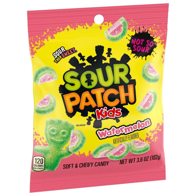 BSD-5309 Sour Patch Kids Watermelon Peg Bag (12 x 3.6oz) - Pallet - Image 1