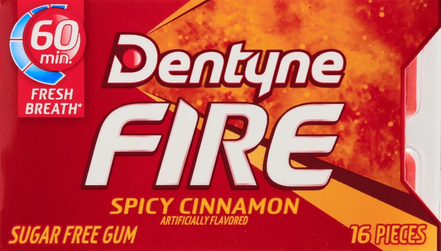 BSD-5411 Dentyne – Fire Sugar Free Cinnamon Gum (18 x 9 x 16Pcs) - Pallet - Image 1