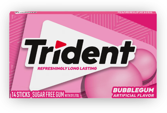 BSD-5426 Trident – Bubblegum (12 x 12 x 14Pcs) - Pallet - Image 1