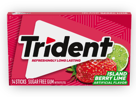 BSD-5429 Trident – Island Berry Lime Sugar Free Gum (12 x 12 x 14Pcs) - Pallet - Image 1