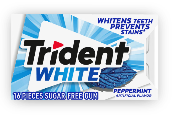 BSD-5444 Trident – White Peppermint Sugar Free Gum (18 x 9 x 16Pcs) - Pallet - Image 1