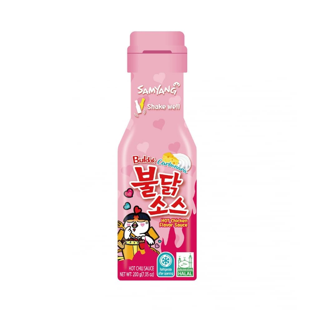 BSD-5458 Samyang - Halal Certified Hot Chicken Flavour Sauce Carbonara (24 x 200g) - Case - Image 1