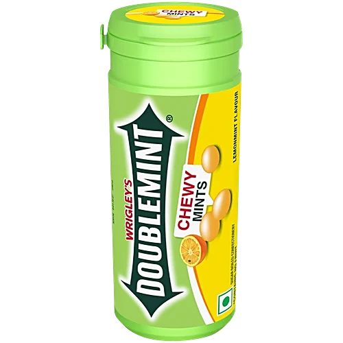 BSD-5486 Wrigley's - Doublemint Lemonmint Chewy Mints Tube Bottle (12 x 8 x 30.40g) - Case - Image 1