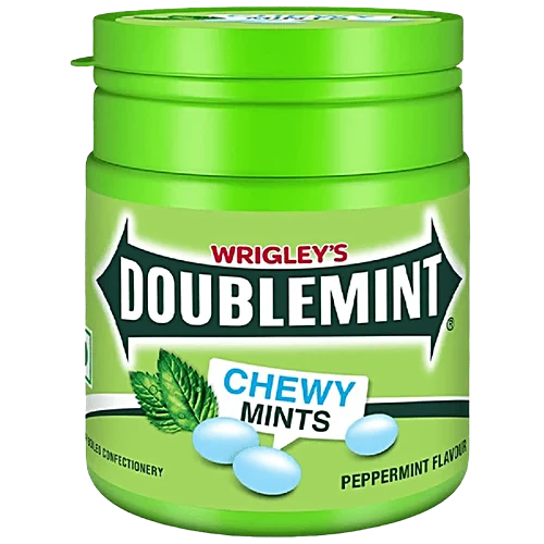 BSD-5493 Wrigley's - Doublemint Peppermint Chewmint Bottle (12 x 6 x 65.10g) - Case - Image 1