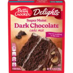 Betty Crocker - Delights Super Moist Cake Mix Dark Chocolate (12 x 13.25oz) - Pallet