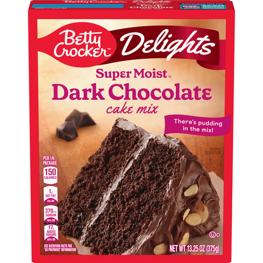 BSD-903 Betty Crocker - Delights Super Moist Cake Mix Dark Chocolate (12 x 13.25oz) - Pallet - Image 1