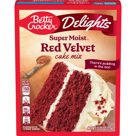 BSD-914 Betty Crocker - Delights Super Moist Cake Mix Red Velvet (12 x 13.25oz) - Pallet - Image 1