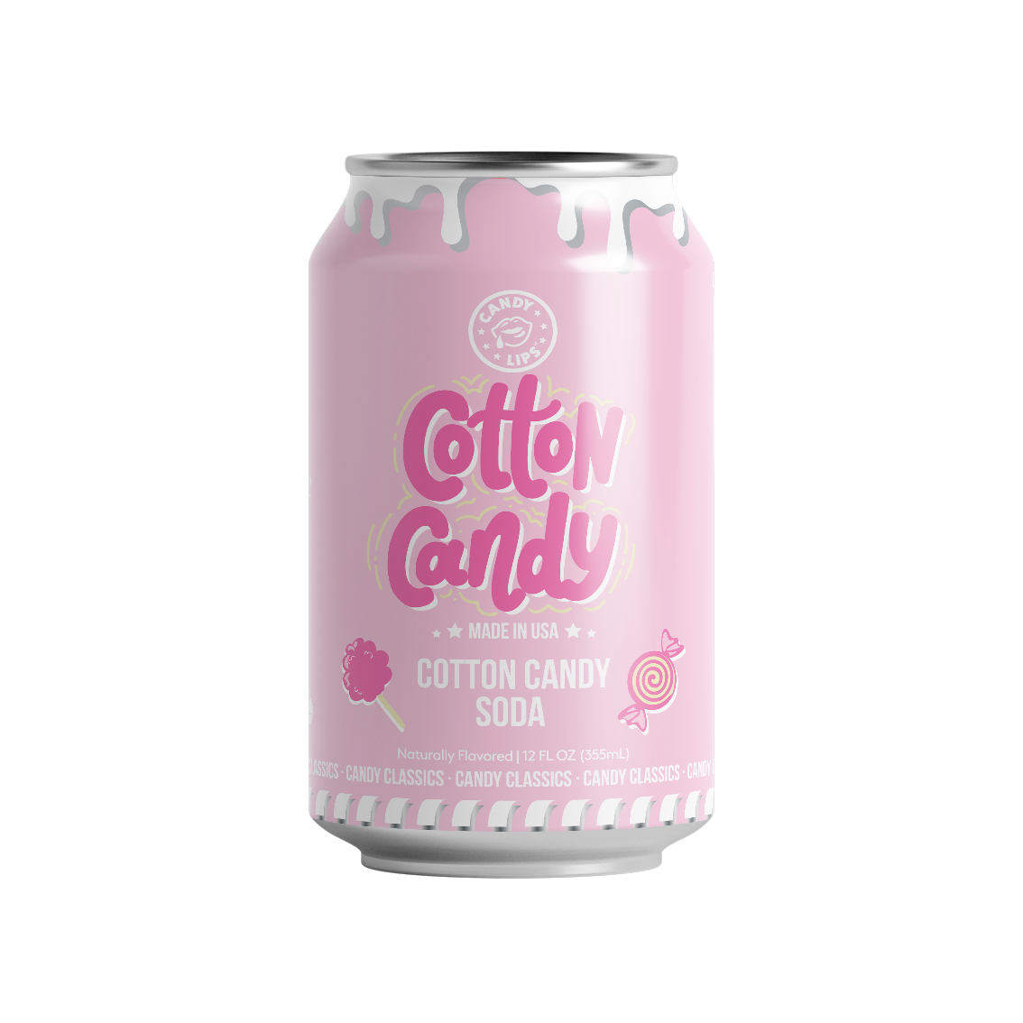 Front-Can-330ml-CandyLips-cropped-CL Candy Lips - Cotton Candy (12 x 12oz) - Image 1