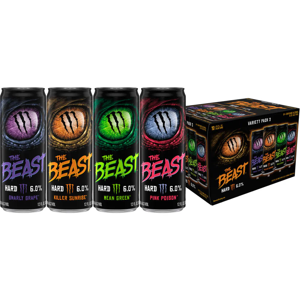 Monster_-_The_Beast_6_Alcohol_-_Variety_Pack_2_2_x_12_x_12oz Monster - The Beast 6% Alcohol - Variety Pack 2 (2 x 12 x 12oz) - Pallet - Image 1