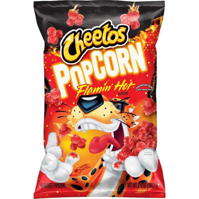 cheetos-popcorn-flamin-hot-12-x-6-5oz-black-sand-distribution Cheetos Popcorn Flamin Hot (12 x 6.5oz) - Container - Image 1