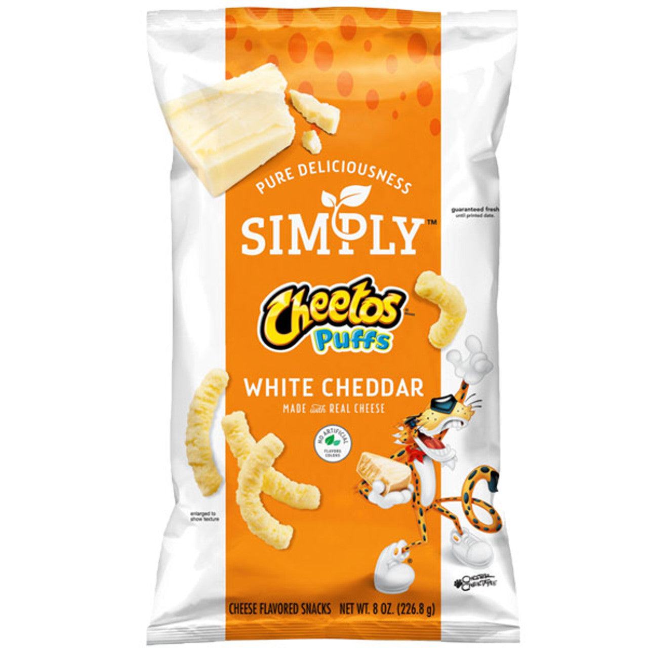 cheetos-simply-puffs-wht-chedr-12-x-8oz-black-sand-distribution Cheetos Simply Puffs Wht Chedr (12 x 8oz) - Container - Image 1