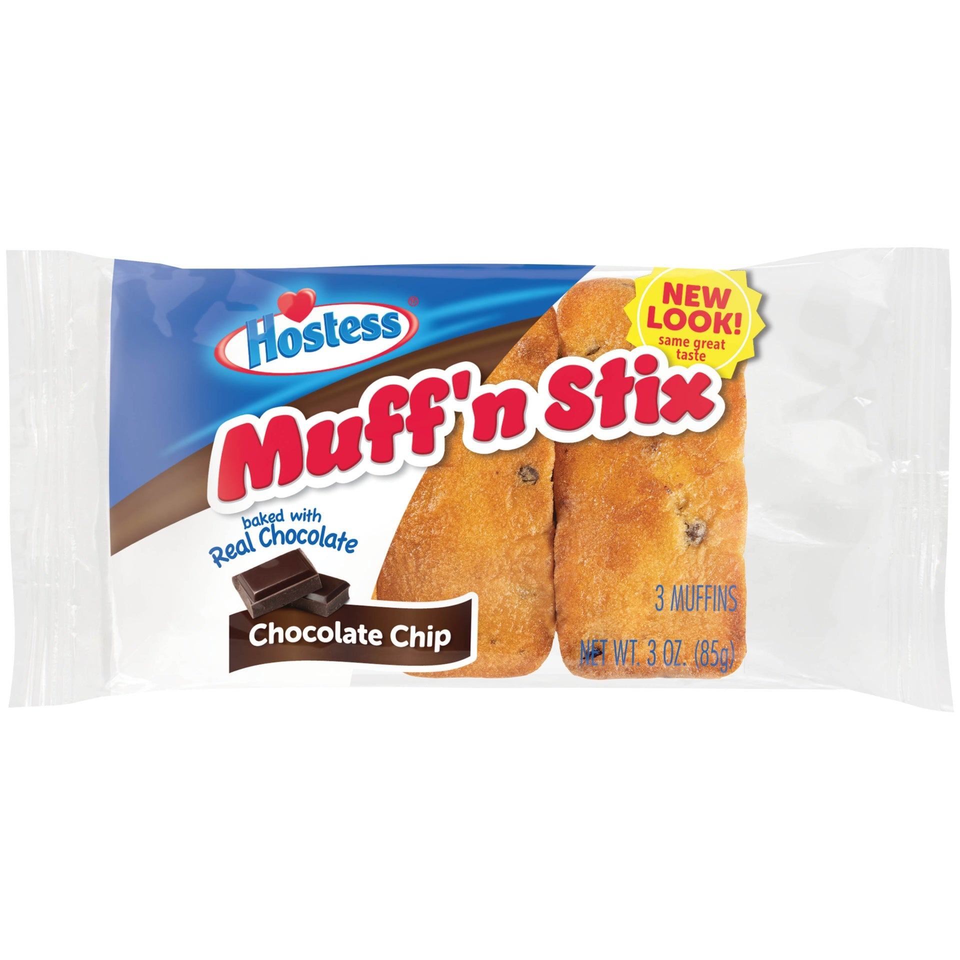 hostess-chocolate-chip-muffin-stix-single-serve-3ct-36-x-3oz-black-sand-distribution Hostess - Chocolate Chip Muffin Stix Single Serve 3ct (60 x 3oz) - Pallet - Image 1