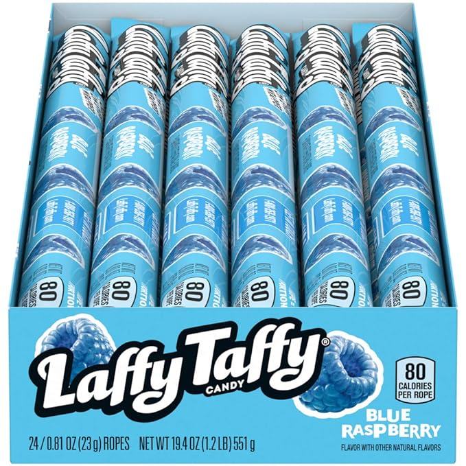 laffy-taffy-rope-blue-raspberry-24ct-12-x-0-81oz-black-sand-distribution Laffy Taffy - Rope Blue Raspberry 24CT (12 x 0.81oz) - Pallet - Image 1