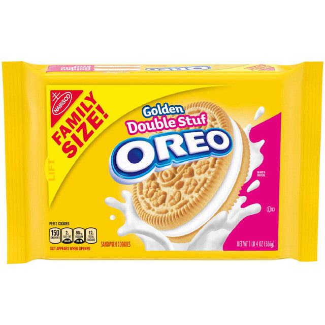 mondelez-oreo-golden-double-stuf-family-size-12-x-20oz-black-sand-distribution Mondelez - Oreo Golden Double Stuf Family Size (12 x 20oz) - Pallet - Image 1